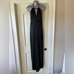 Tamara Mellon backless metallic jumpsuit